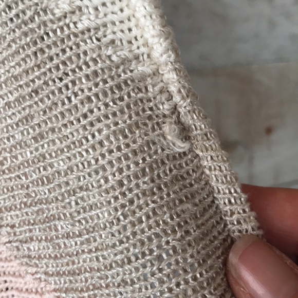 ESCADA linen geometric vneck sweater - Picture 6 of 12